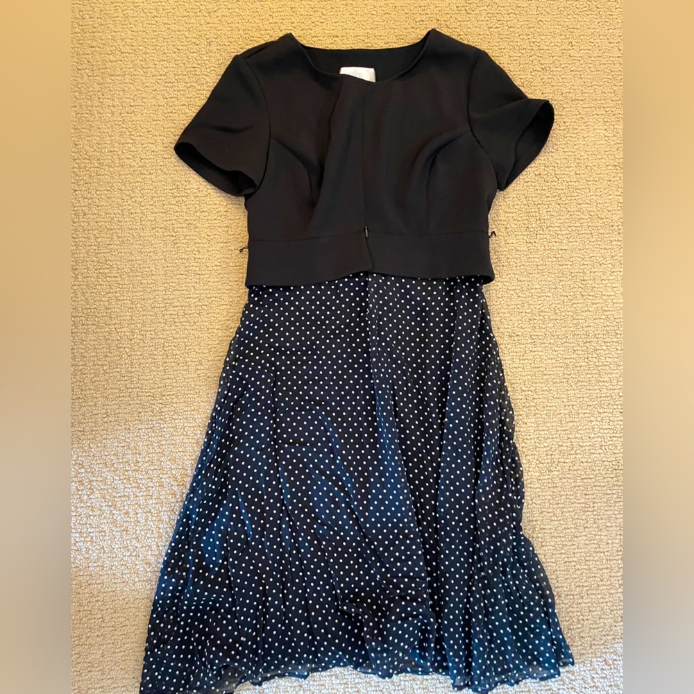 Seraphine Luxe Black Silk Maternity and Nursing Dress Size 6
